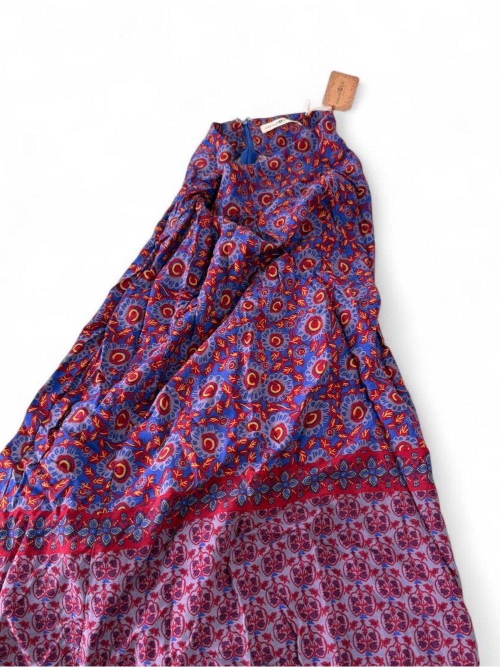 NATURAL LIFE Purple and Pink Boho Floral Maxi Skirt - Picture 2 of 4